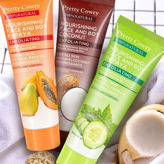 Loves Wellness - Cucumber Coconut Papaya Facial Exfoliating Gel Cream 100ml Body